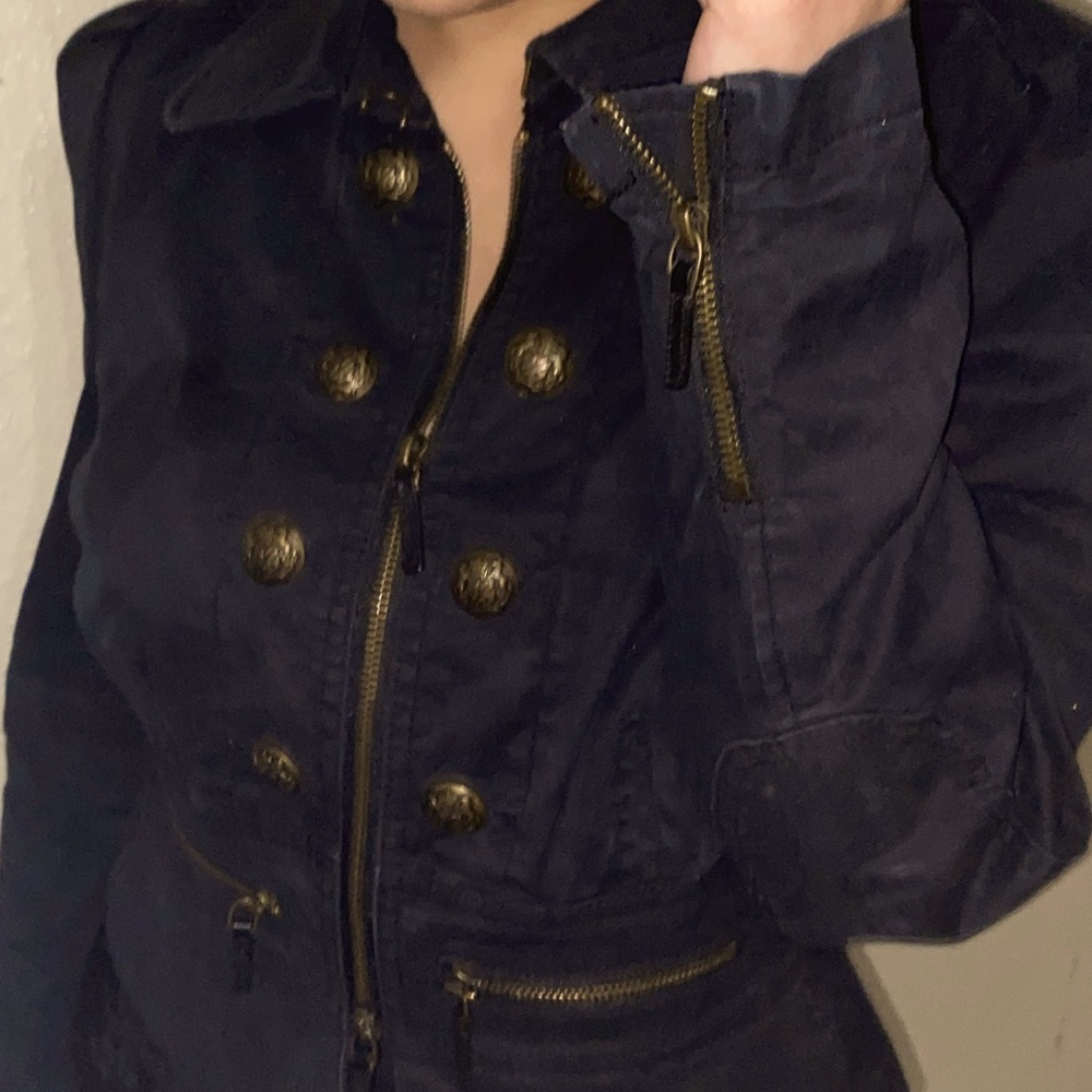 Juicy Couture Black Denim Blazer